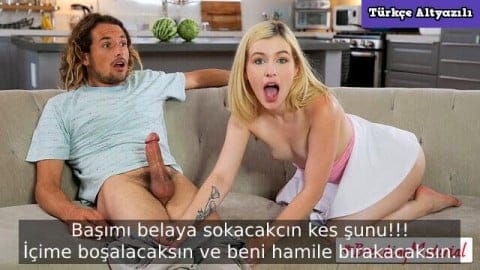 Üvey Kardeşinden Hamile Kalmak İçin Sert Sike Saldırdı